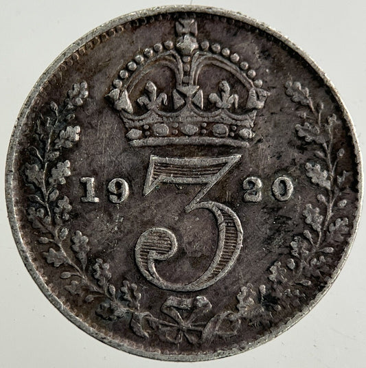 1920 George V Threepence Silver Coin | Fine Collectable Grade