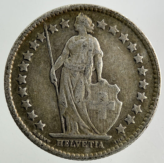 1910 Switzerland Swiss Half 1/2 Franc Silver Coin | Fine Collectable Grade