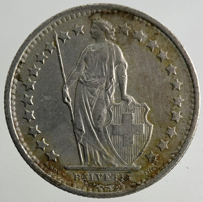 1971 Switzerland Swiss Half 1/2 Franc Coin | Fine Collectable Grade