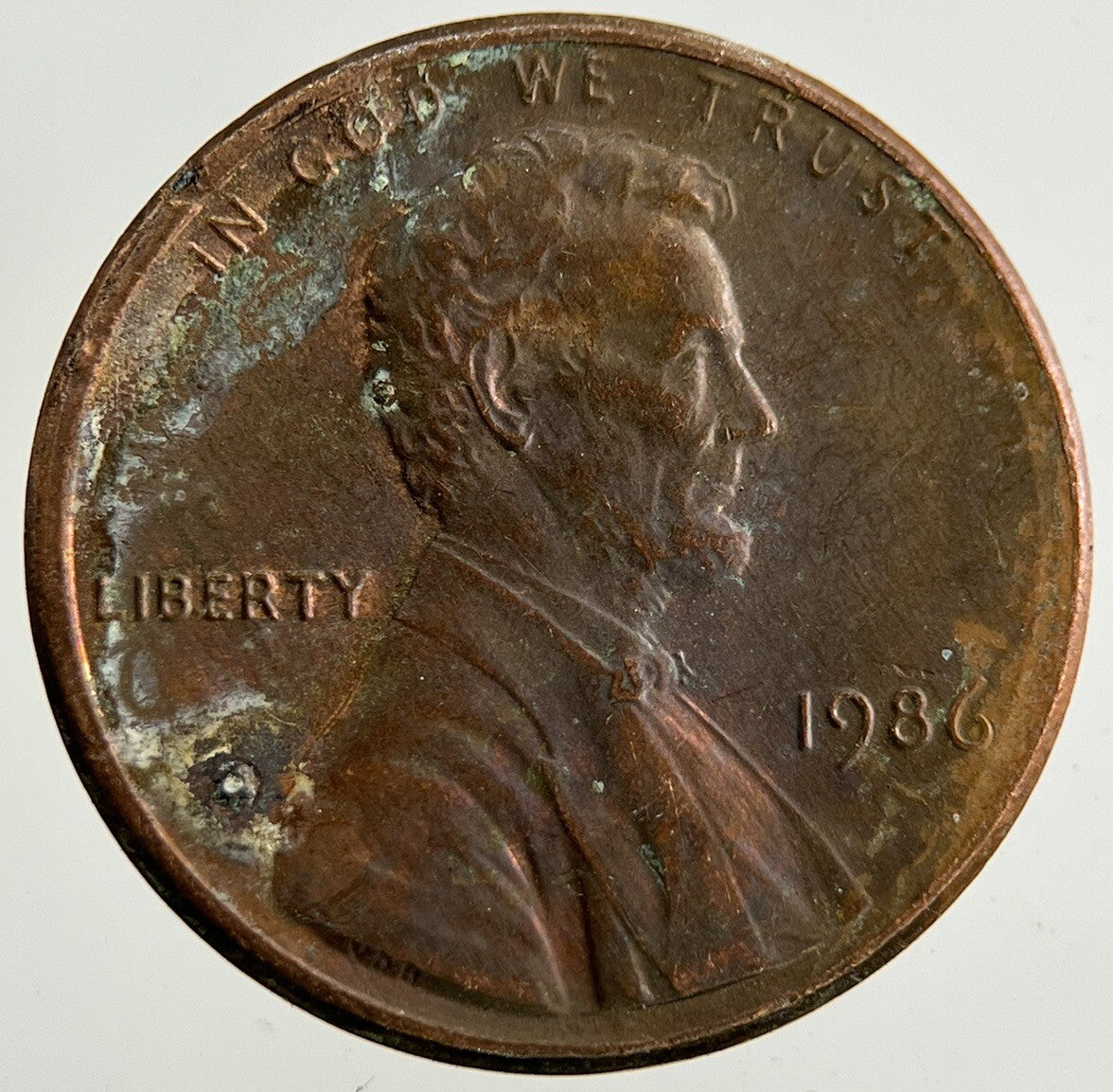 1986 US USA Lincoln One Cent Coin | Fine Collectable Grade