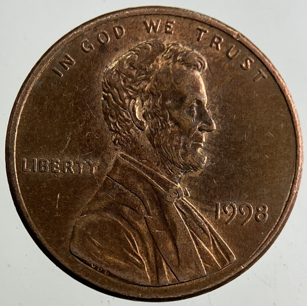 1998 US USA Lincoln One Cent Coin | Fine Collectable Grade