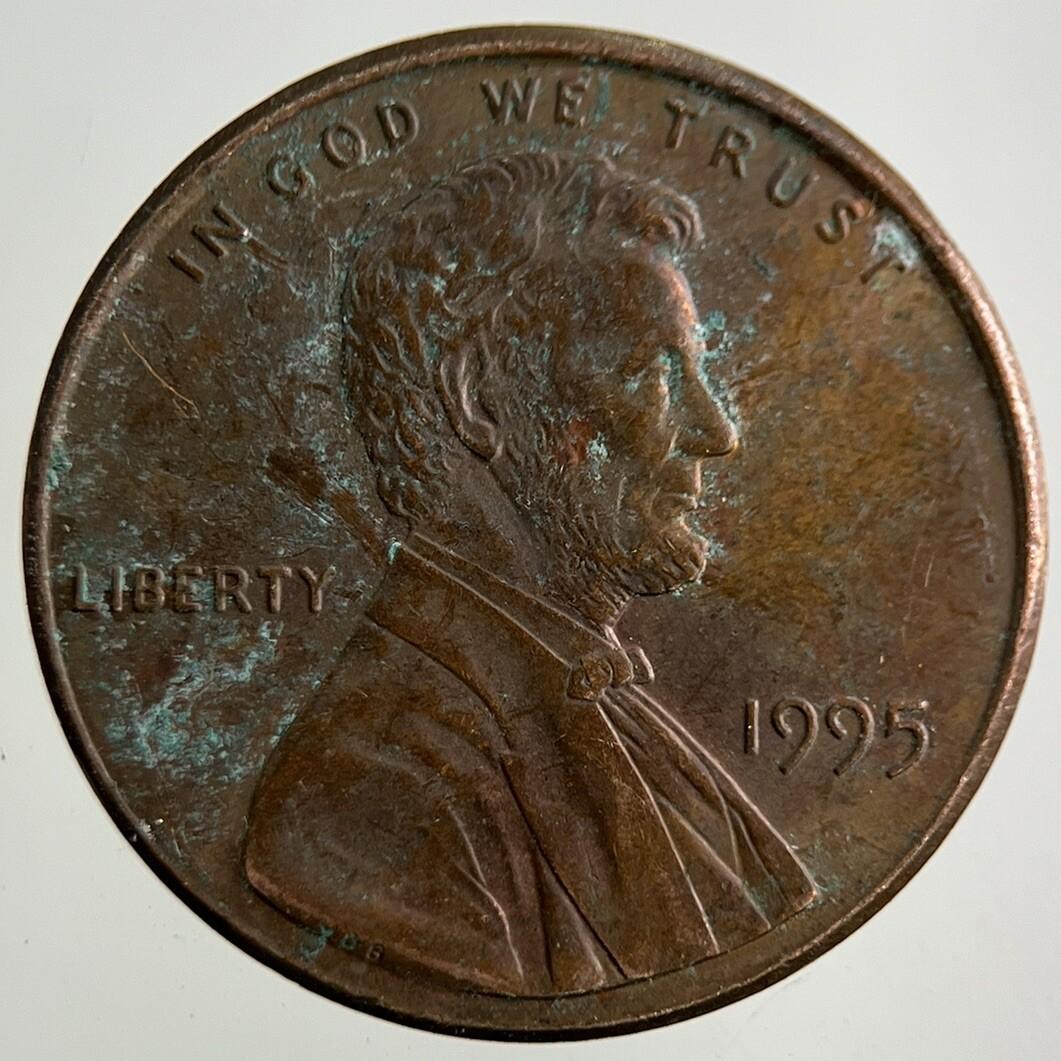 1995 US USA Lincoln One Cent Coin | Fine Collectable Grade