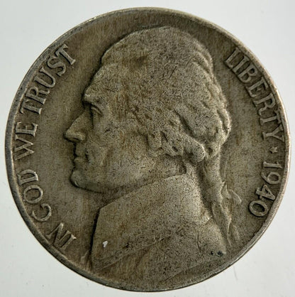 1940 US USA Jefferson Nickel Coin | Collectable Grade