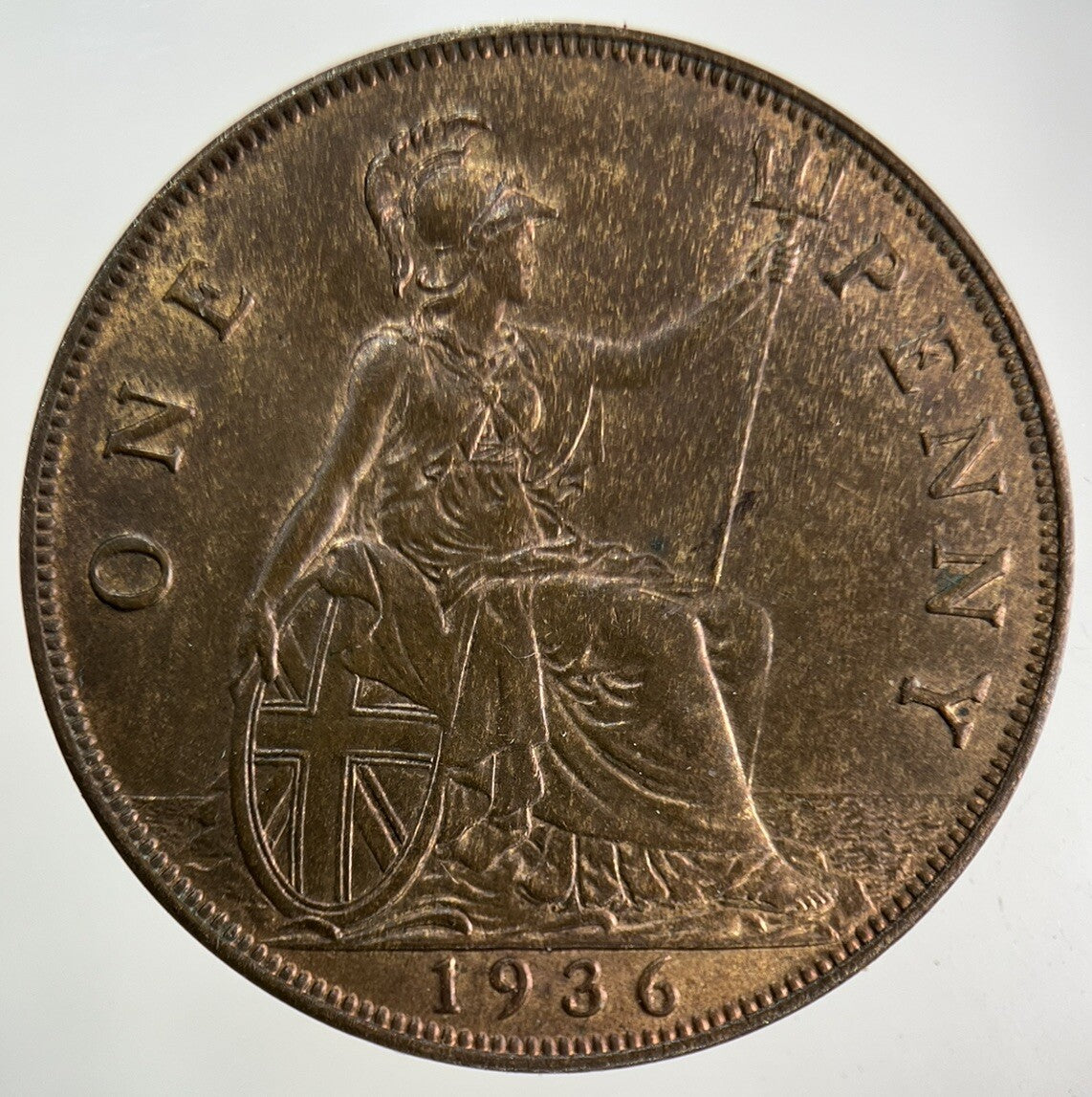 1936 George V One Penny Coin | Very Fine Grade