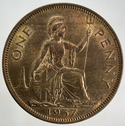 1937 George VI One Penny Coin | Very Fine Grade
