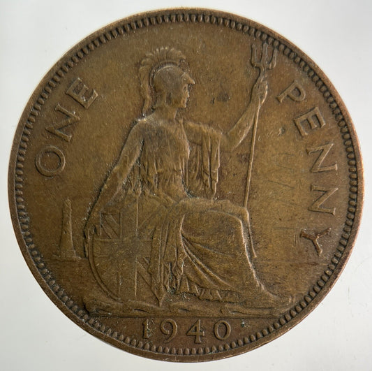 1940 George VI One Penny Coin | Fine Collectable Grade