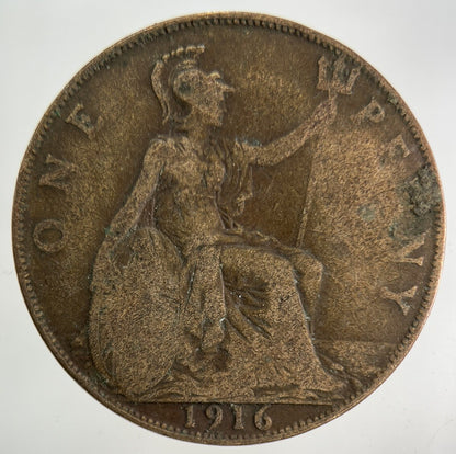 1916 George V One Penny Coin | Collectable Grade
