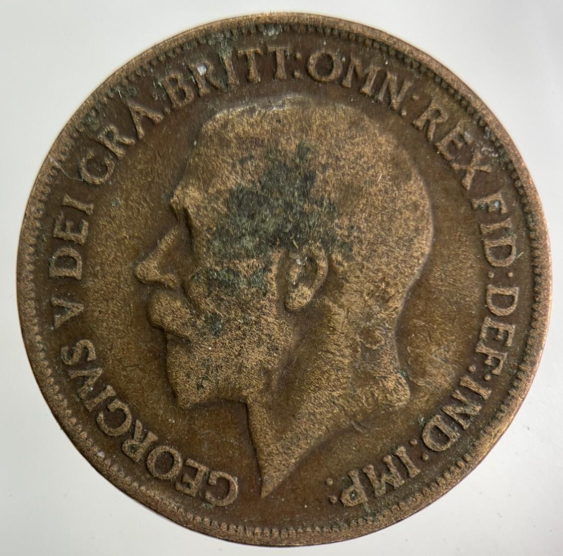 1916 George V One Penny Coin | Collectable Grade