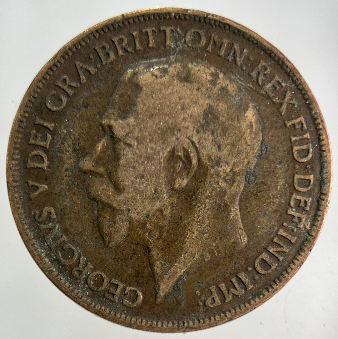 1921 George V One Penny Coin | Collectable Grade