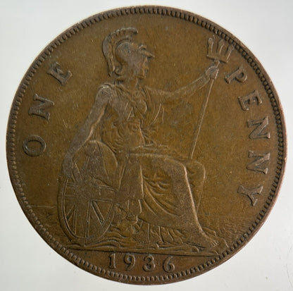 1936 George V One Penny Coin | Fine Collectable Grade