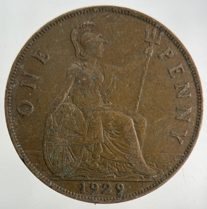 1929 George V One Penny Coin | Fine Collectable Grade