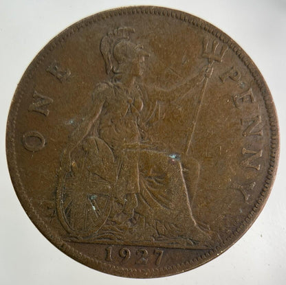 1927 George V One Penny Coin | Fine Collectable Grade