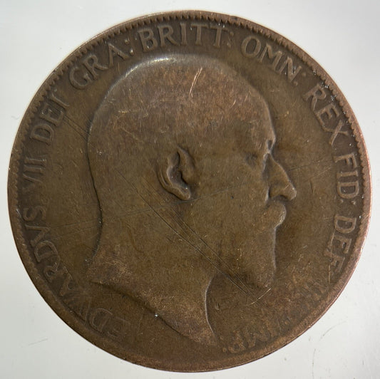 1907 Edward VII One Penny Coin | Collectable Grade