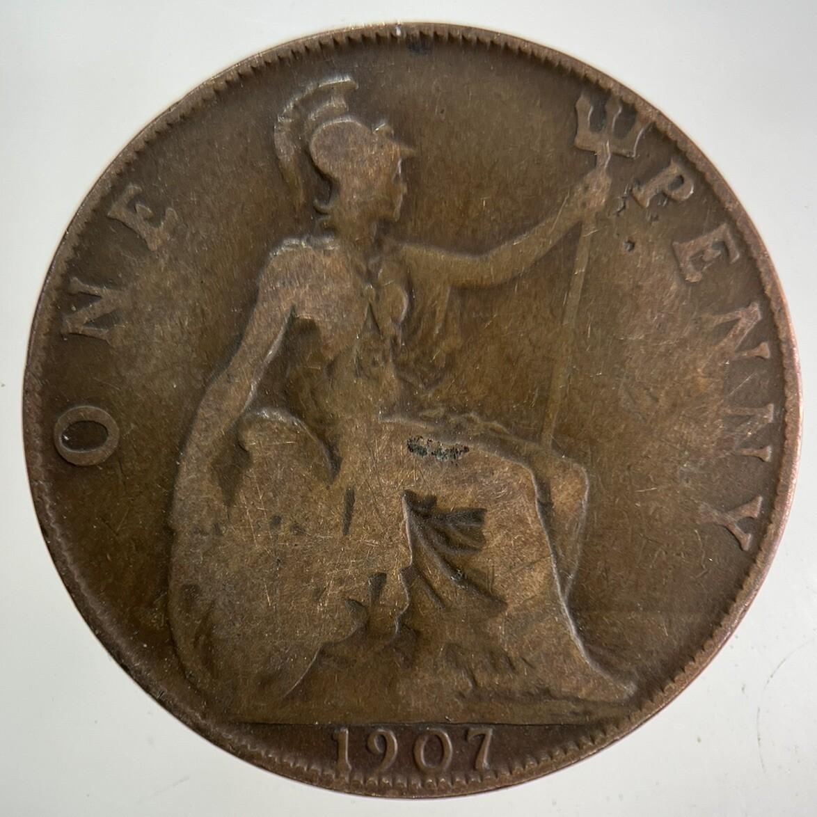 1907 Edward VII One Penny Coin | Collectable Grade