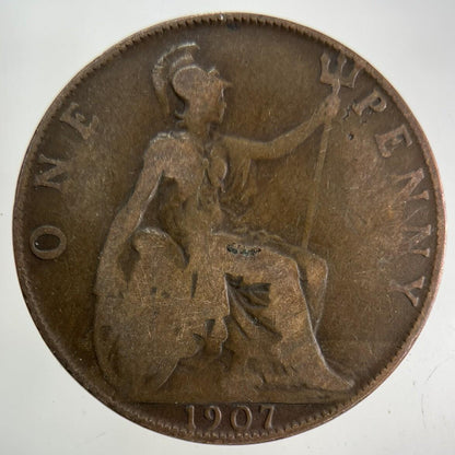 1907 Edward VII One Penny Coin | Collectable Grade