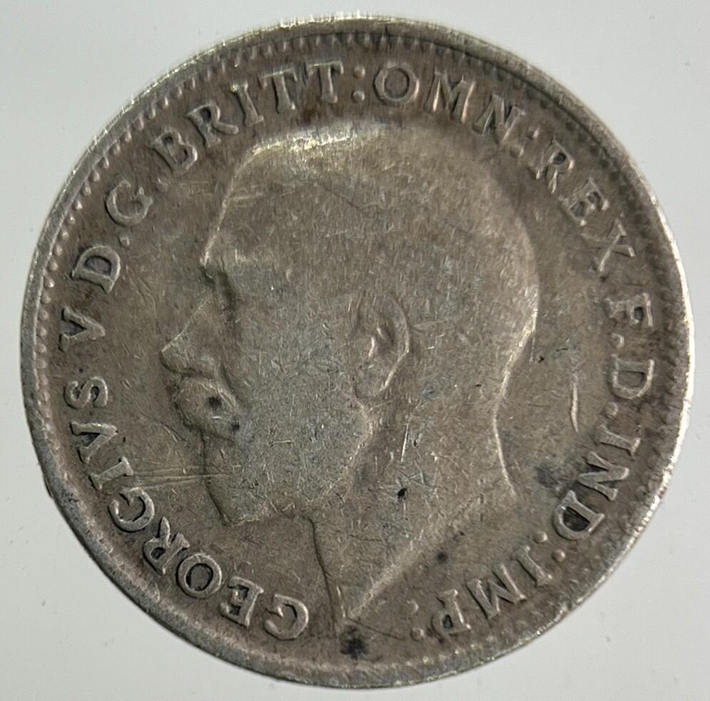 1914 George V Threepence Silver Coin | Fine Collectable Grade