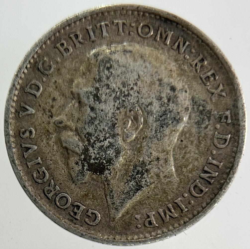 1918 George V Threepence Silver Coin | Fine Collectable Grade
