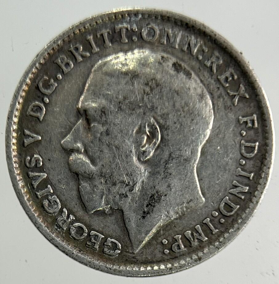 1913 George V Threepence Silver Coin | Fine Collectable Grade