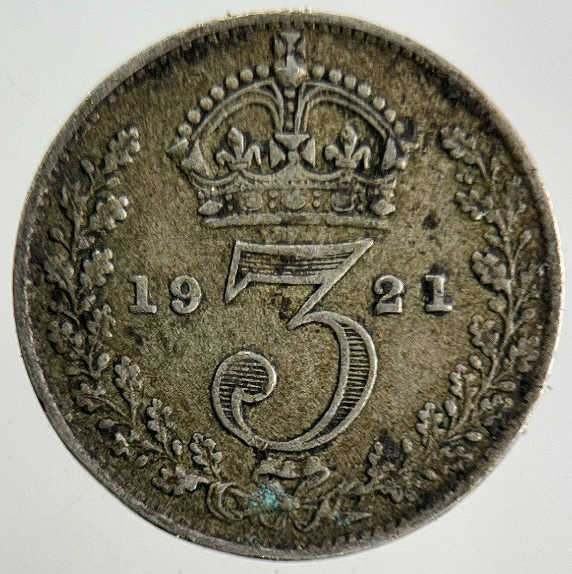 1921 George V Threepence Silver Coin | Fine Collectable Grade