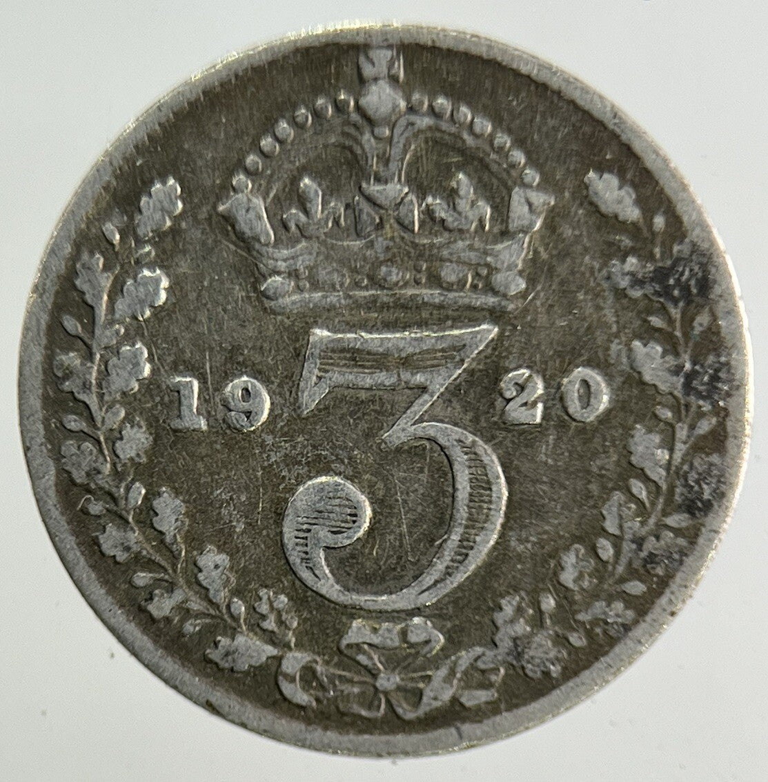 1920 George V Threepence Silver Coin | Fine Collectable Grade