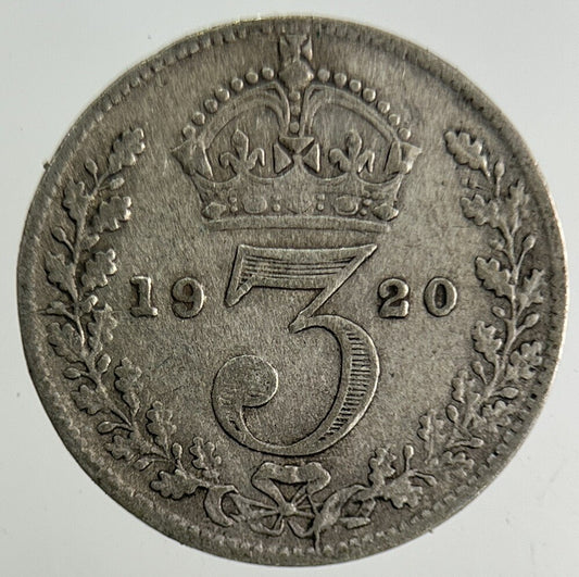 1920 George V Threepence Silver Coin | Fine Collectable Grade