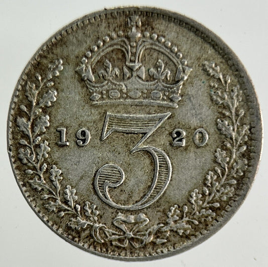 1920 George V Threepence Silver Coin | Fine Collectable Grade