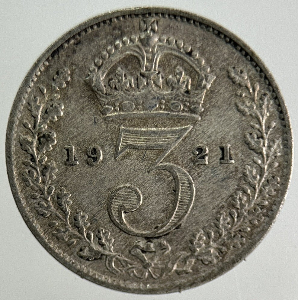 1921 George V Threepence Silver Coin | Fine Collectable Grade