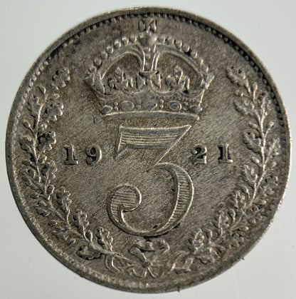 1921 George V Threepence Silver Coin | Fine Collectable Grade