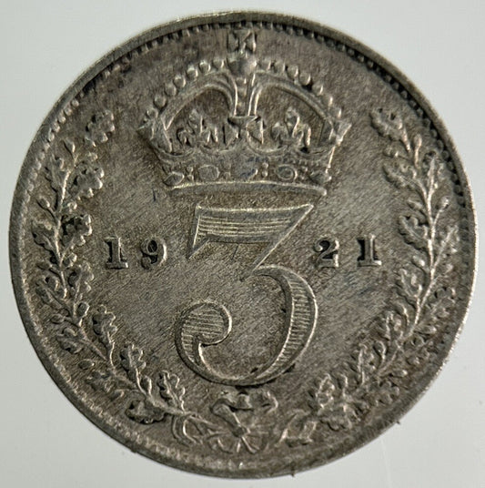 1921 George V Threepence Silver Coin | Fine Collectable Grade