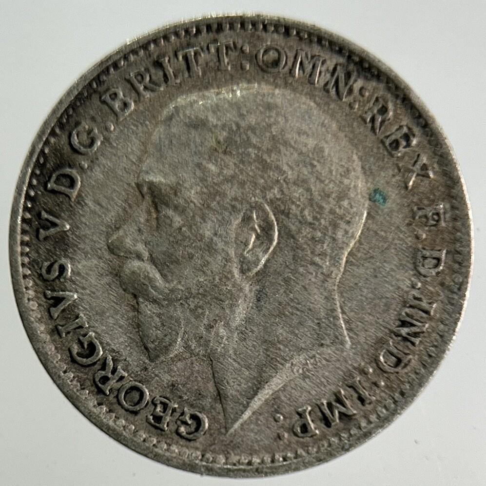 1921 George V Threepence Silver Coin | Fine Collectable Grade