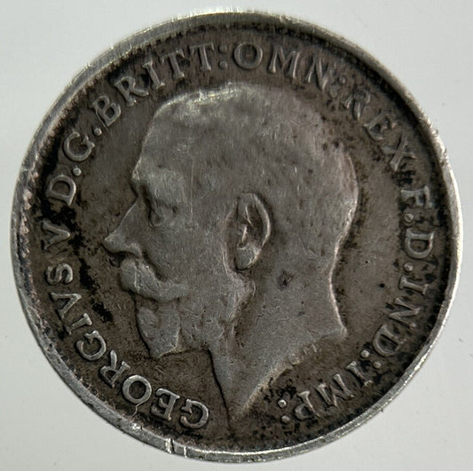 1914 George V Threepence Silver Coin | Fine Collectable Grade