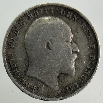 1907 Edward VII Threepence Silver Coin | Fine Collectable Grade