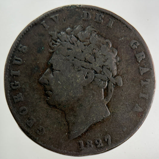 1827 George IV Half-Penny Coin | Collectable Grade