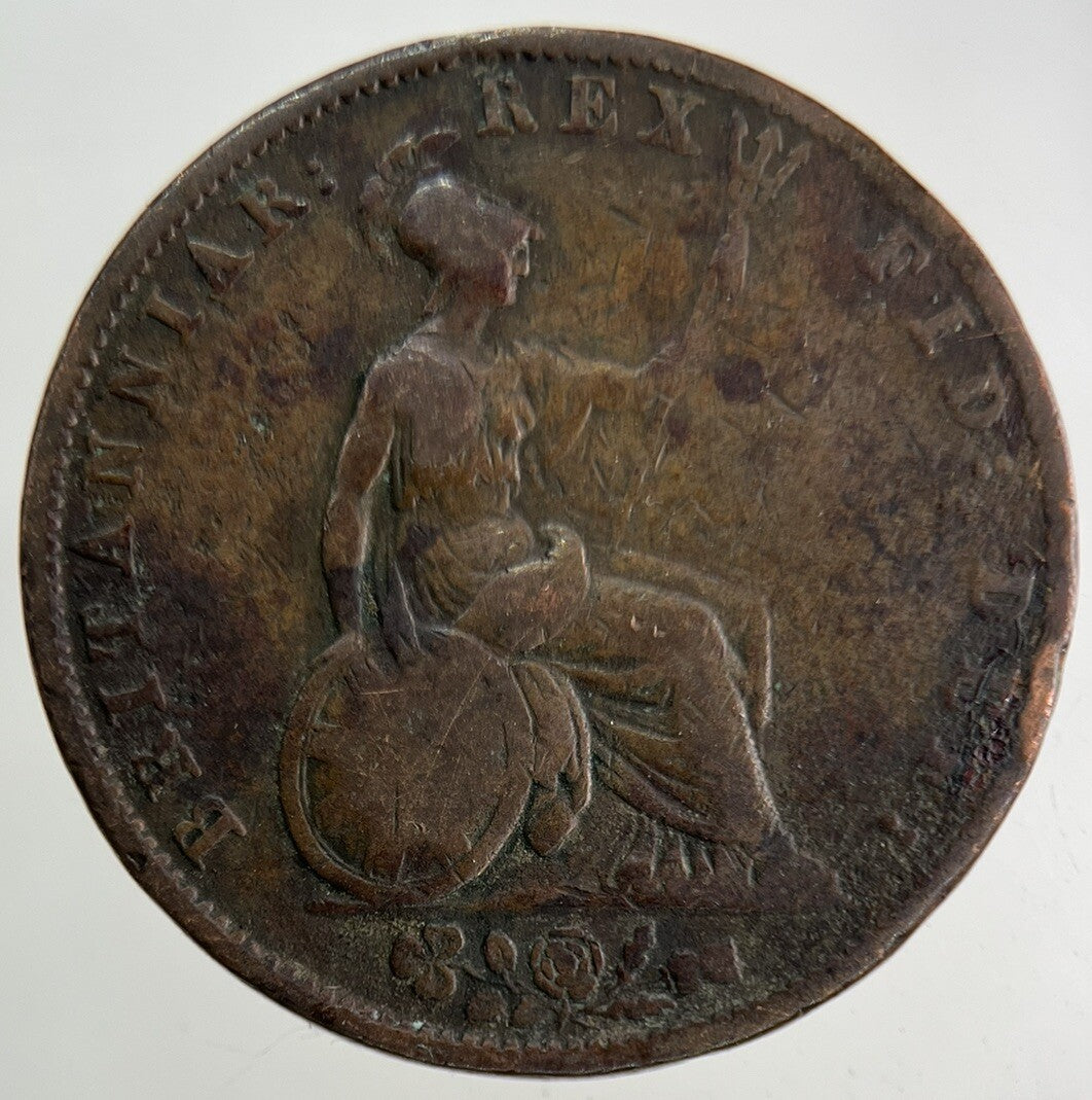 1837 William IV Half-Penny Coin | Collectable Grade
