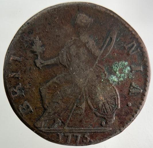 1775 George III 3rd Half-Penny Coin | Collectable Grade
