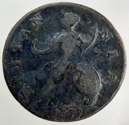 1737 George II 2nd Half-Penny Coin | Collectable Grade