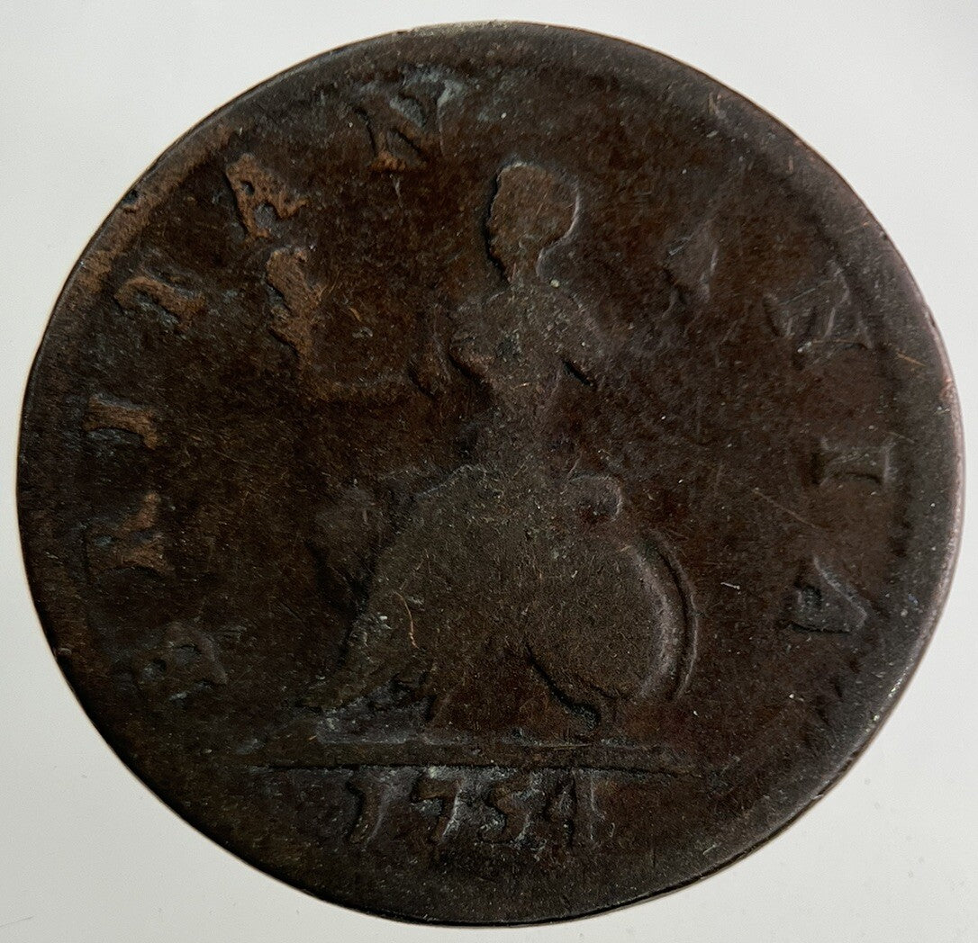 1754 George II 2nd Farthing Coin | Collectable Grade