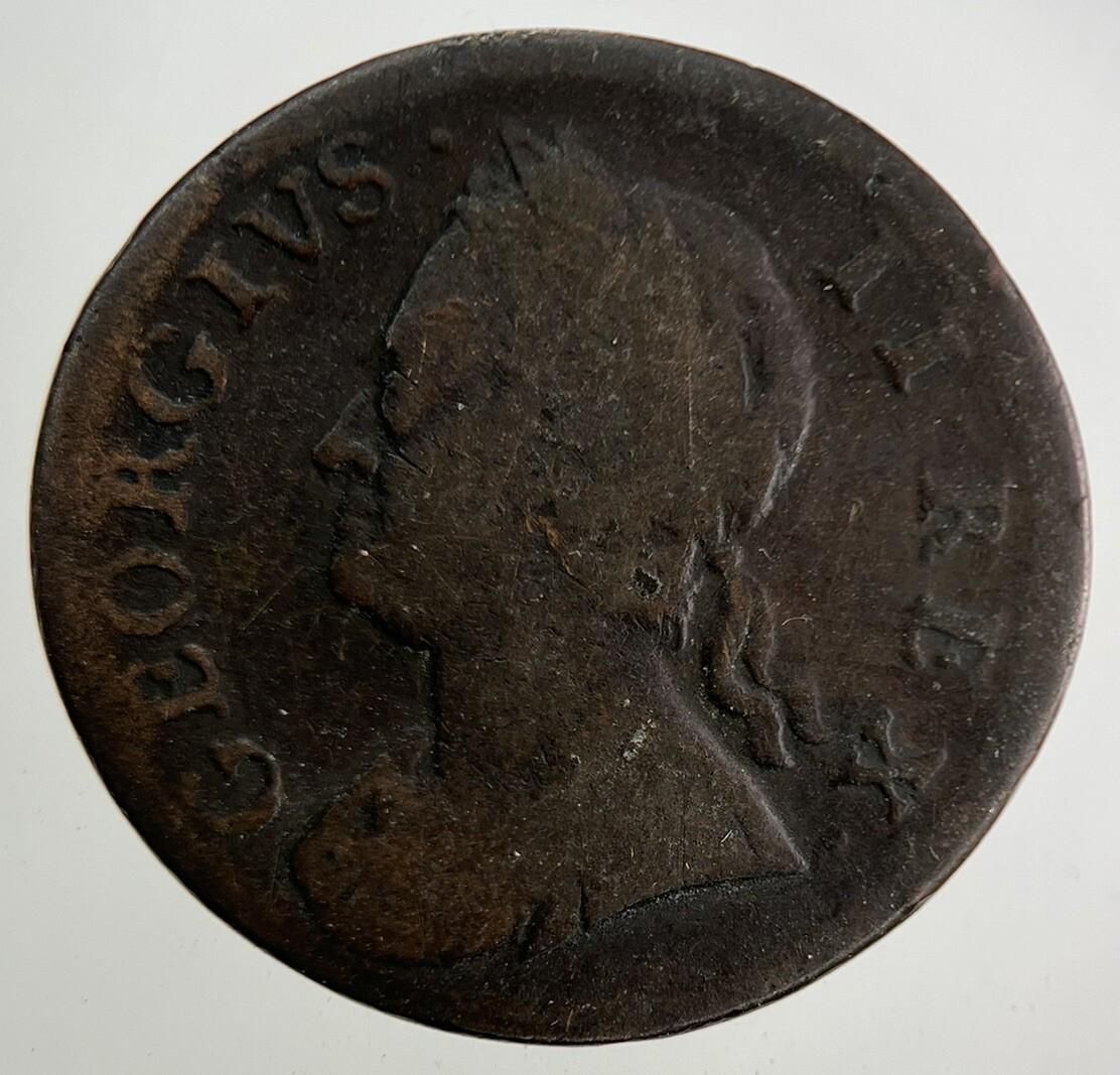 1754 George II 2nd Farthing Coin | Collectable Grade
