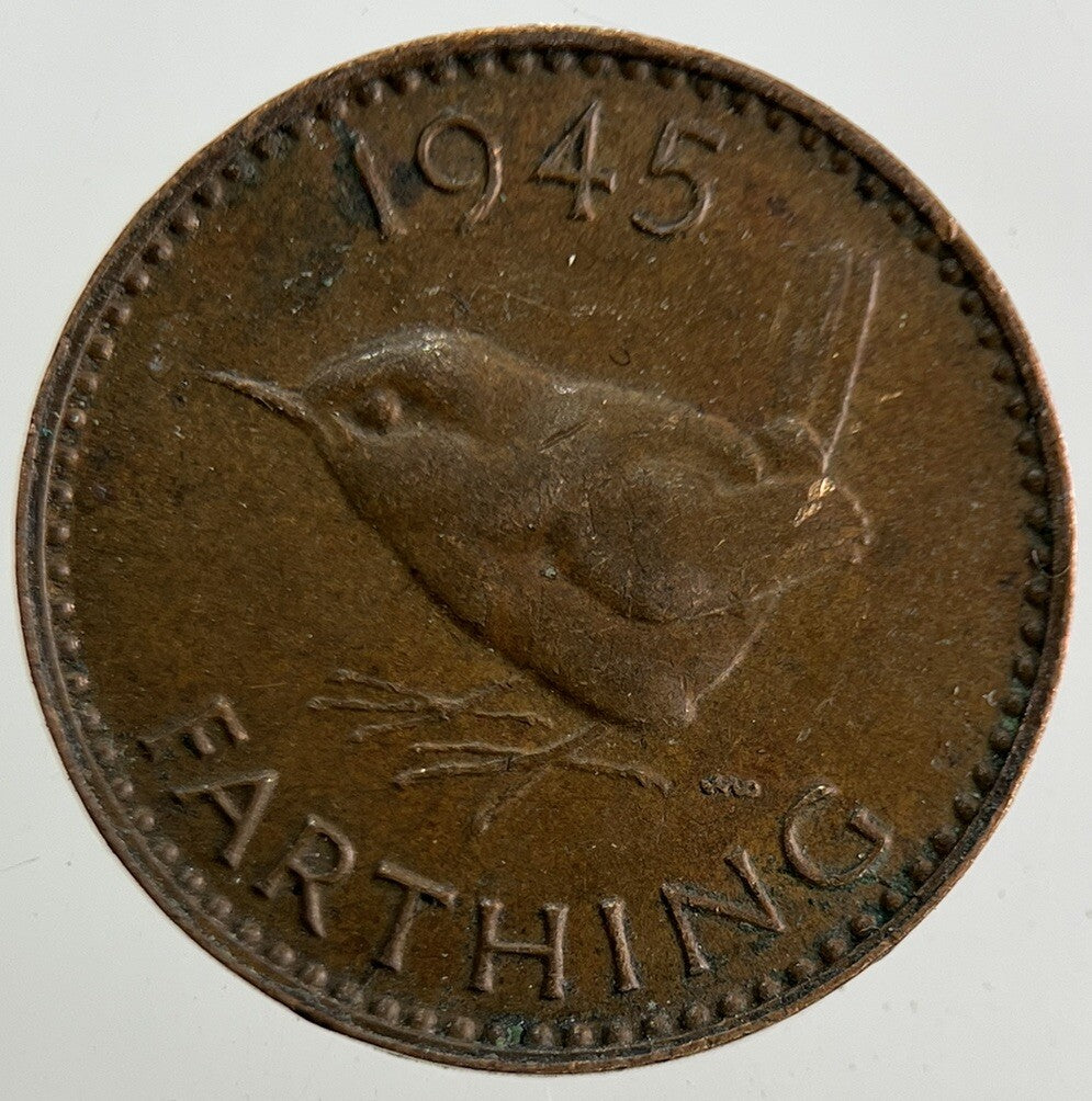 1945 George VI Farthing Coin | Fine Collectable Grade