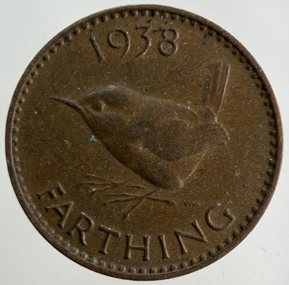 1938 George VI Farthing Coin | Fine Collectable Grade
