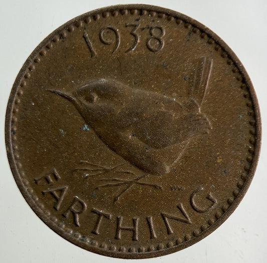 1938 George VI Farthing Coin | Fine Collectable Grade