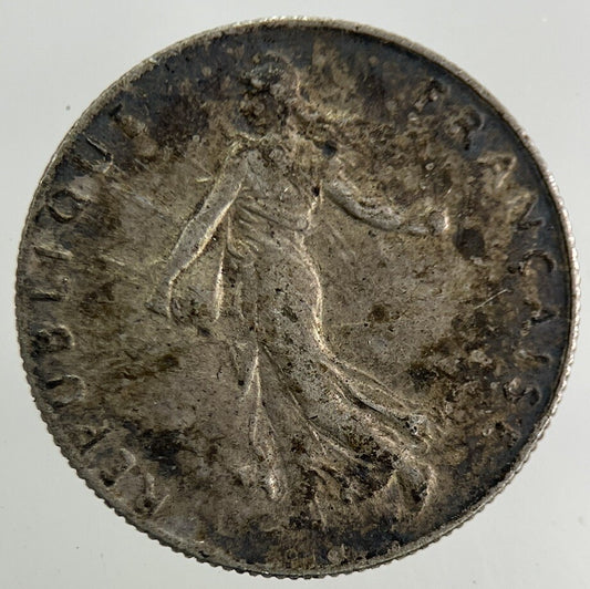 1917 France 50 Centimes Silver Coin | Fine Collectable Grade
