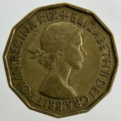 1953 Elizabeth II 2nd Brass Threepence Coin | Fine Collectable Grade
