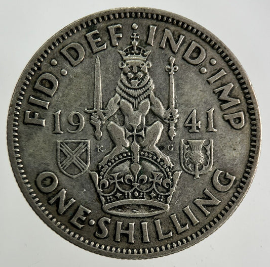 1941 George VI Shilling Silver Coin | Collectable Grade