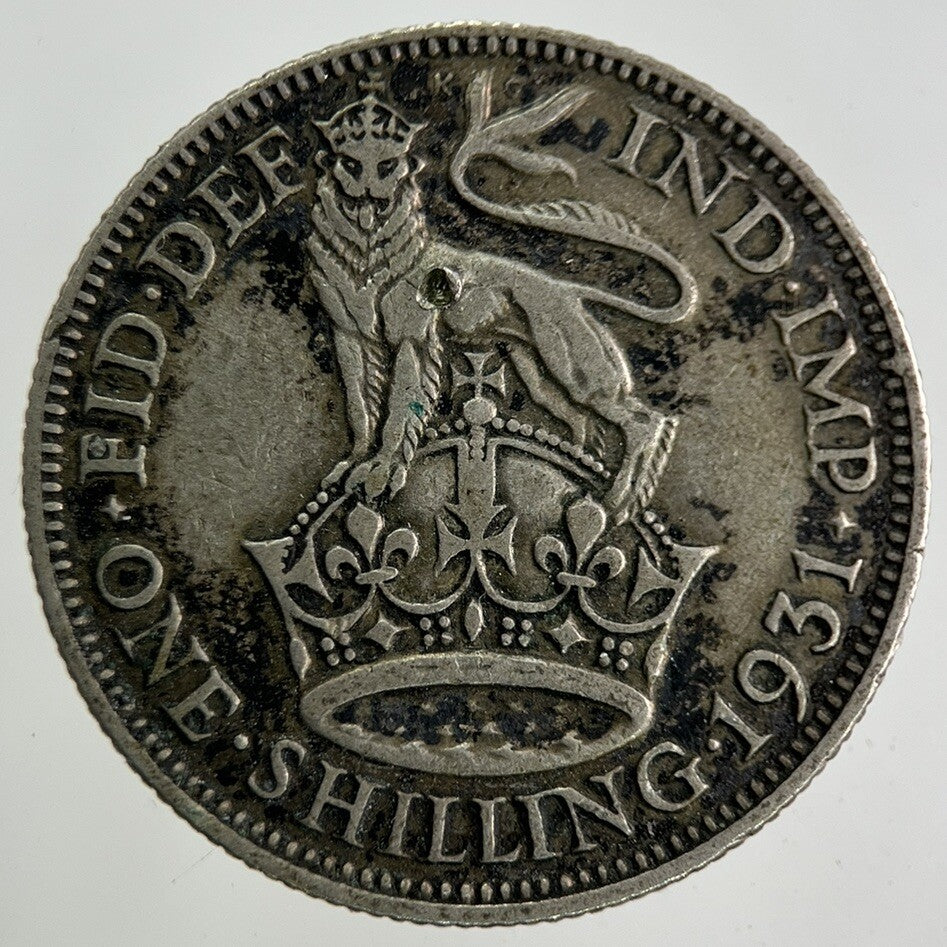 1931 George V Shilling Silver Coin | Collectable Grade