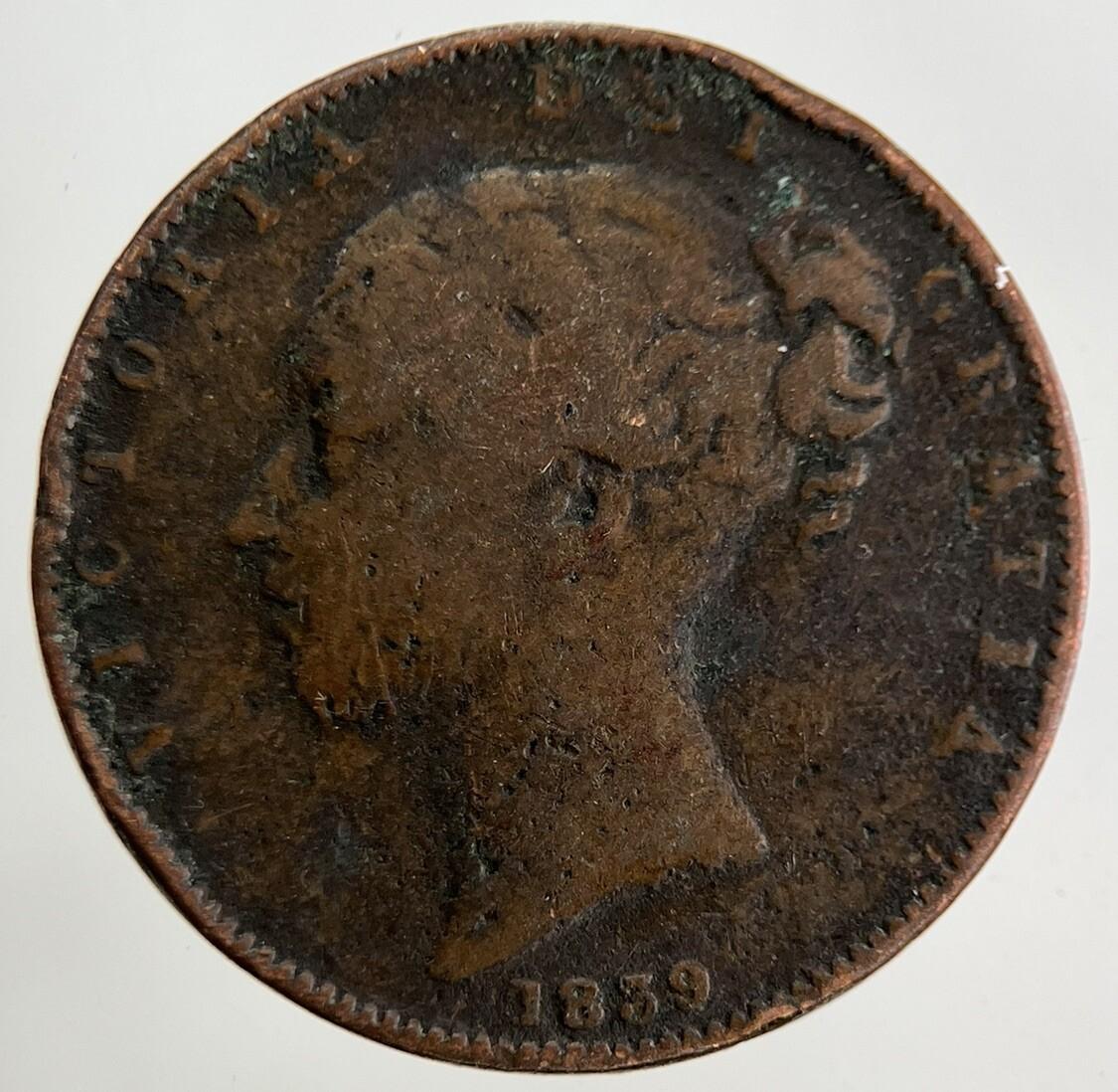 1839 Isle Of Man Farthing Coin | Collectable Grade