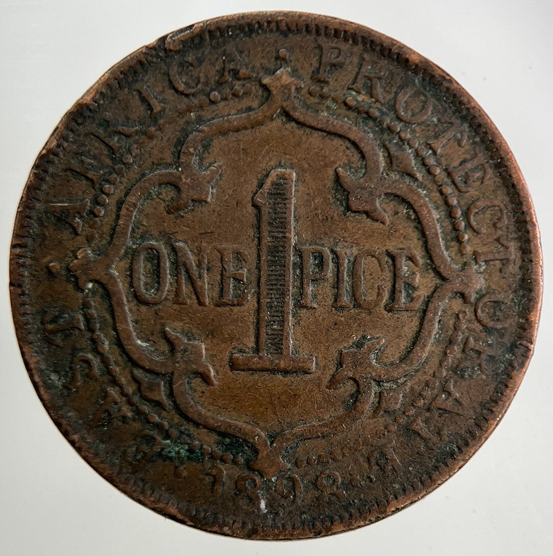 1898 East Africa 1 Pice Coin | Fine Collectable Grade