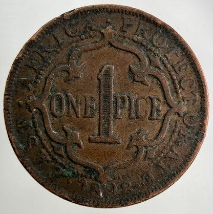 1898 East Africa 1 Pice Coin | Fine Collectable Grade