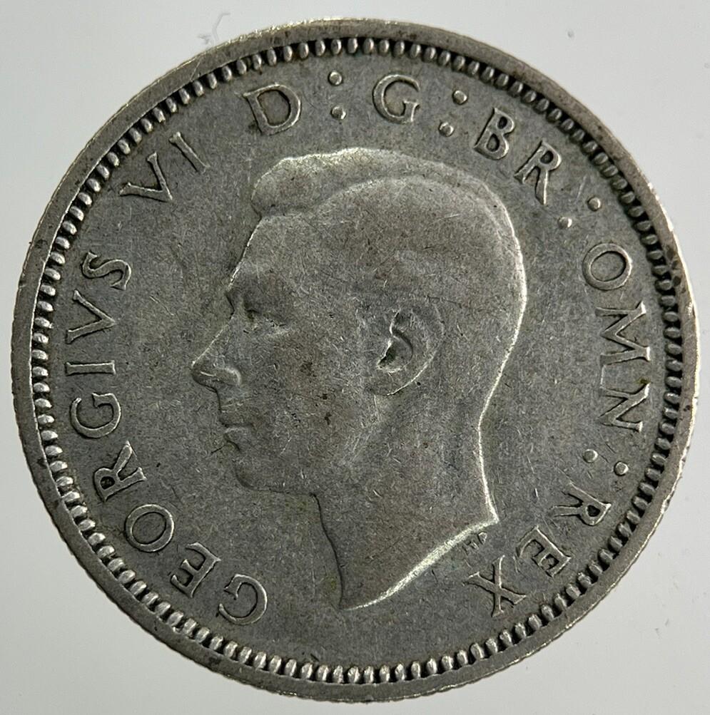 1941 George VI Sixpence Silver Coin | Fine Collectable Grade