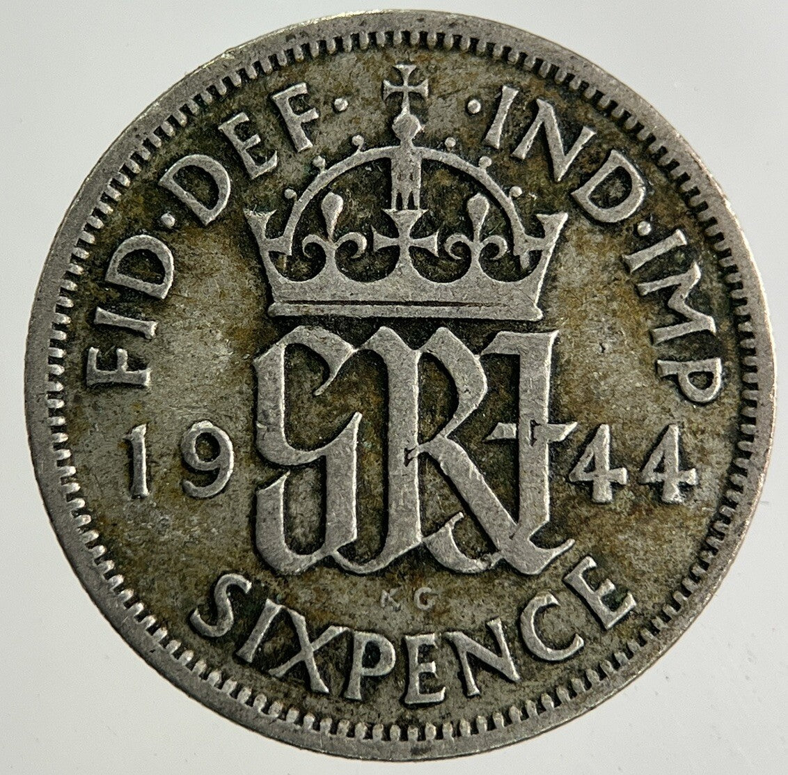 1944 George VI Sixpence Silver Coin | Fine Collectable Grade